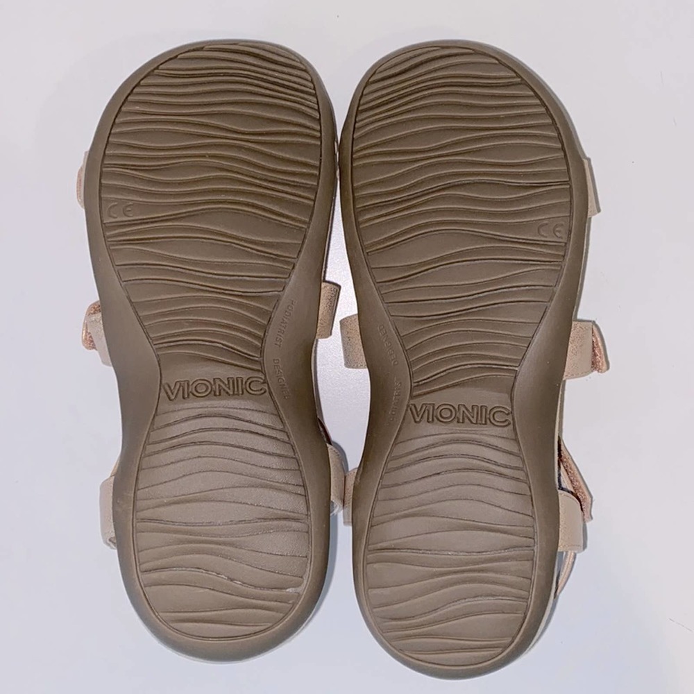 NIB Vionic Rest Jodie rose gold adjustable sandals - Picture 10 of 12